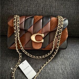 NWT Coach Women's Leather Patchwork Shoulder Bag